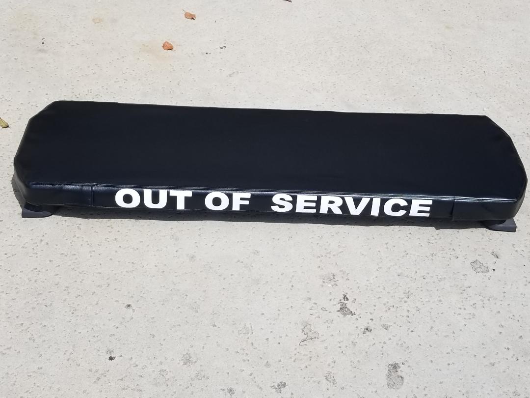 police out of service light bar cover